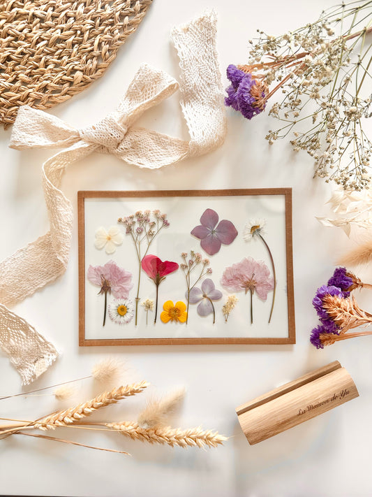Centre de table - Herbier minimaliste n°195 - 13x18 cm