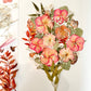 FLEURS FRAÎCHES - 30x40 cm - Conservation bouquet de mariage entre deux verres