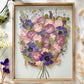 Format A2 - 40x50 cm - Conservation bouquet de mariage entre deux verres