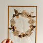 Couronne de fleurs  - Herbier minimaliste n°45 - 18x24 cm