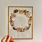 Couronne de fleurs  - Herbier minimaliste n°42 - 18x24 cm