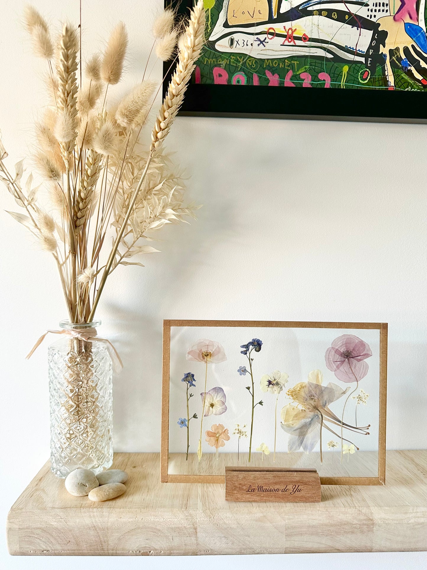Centre de table - Herbier minimaliste n°175 - 18x13 cm