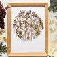 FLEURS FRAÎCHES - 24x30 cm - Conservation bouquet de mariage sur papier