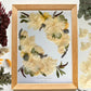 FLEURS FRAÎCHES - 30x40cm - Conservation bouquet de mariage sur papier