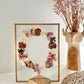 Couronne de fleurs  - Herbier minimaliste n°29 - 18x24 cm