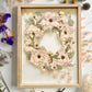 FRESH FLOWERS - 30x40 cm - Preserving wedding bouquet between two glasses 