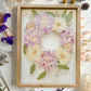 FRESH FLOWERS - 30x40 cm - Preserving wedding bouquet between two glasses 